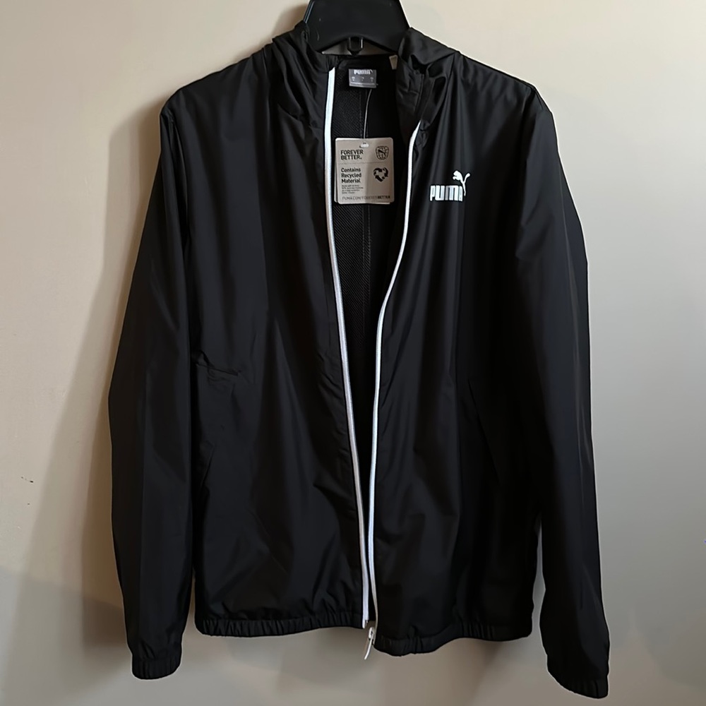 Puma Women's Essentials Solid Windbreaker Zip-Front Jacket